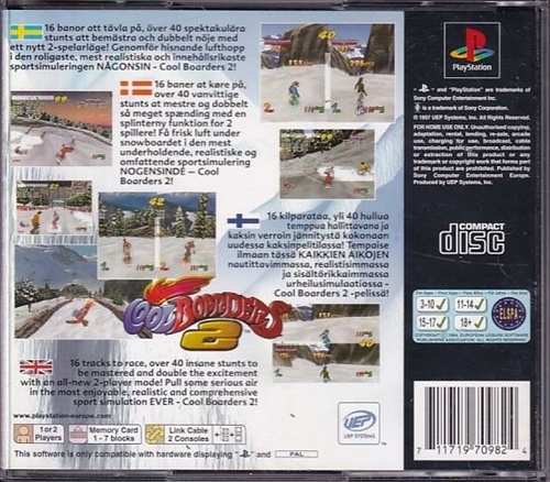 Cool Boarders 2 - PS1 (B Grade) (Genbrug)